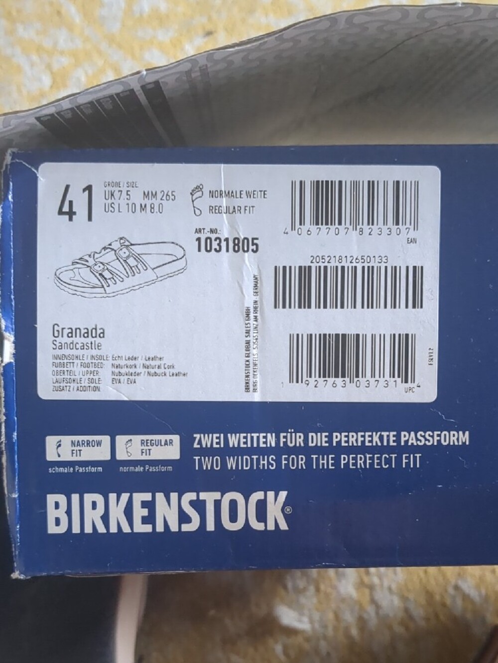 Birkenstock Granada Sandals NWT Women's EU 41 US 10 Narrow/Reg Taupe/Tan Leather - Picture 2 of 5